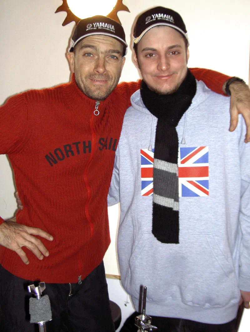 With Christian Meyer (Elio e le Storie Tese)