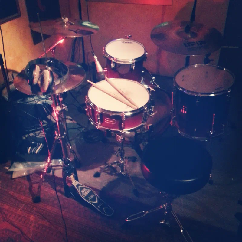 Recording in the studio, Milan